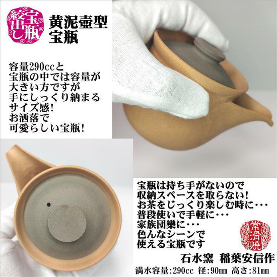 Artist Tokoname 稲葉安信 Teapot(Gift Box)