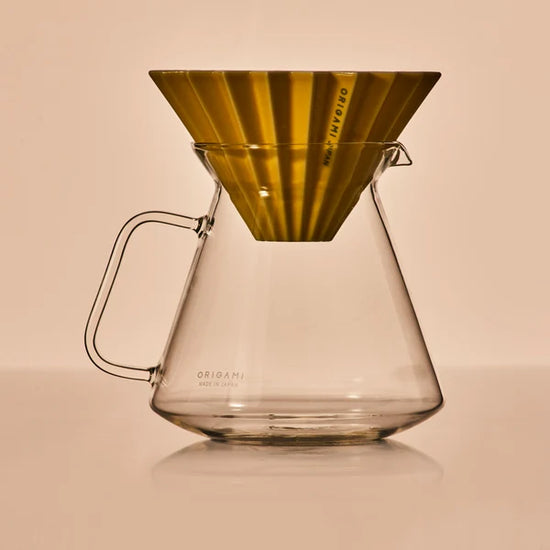 Japan Origami Glass Coffee Server with HARIO 710ml(Gift Box)