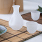 Hirota White Sake Bottle Cup Set(With Tray gift box)