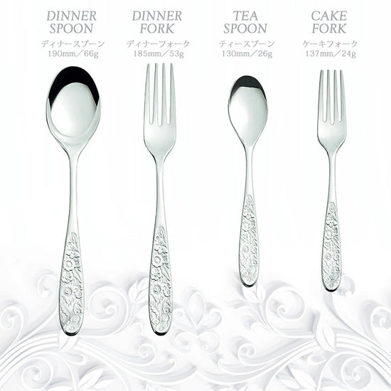 Japan made Hana Stainless Spoon/Fork