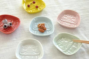 Mino ware Daruma Soy Sauce Saucer