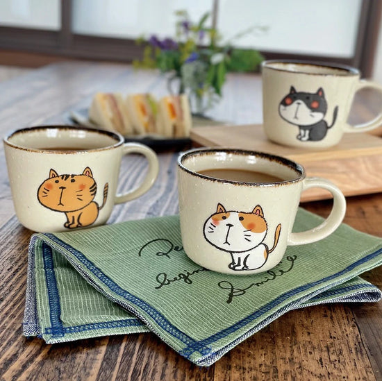 Mino ware Kitty Mug 270ml