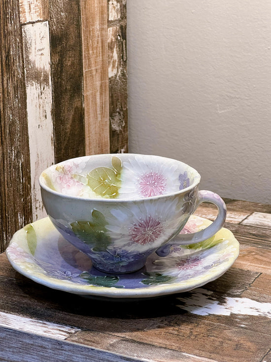 Yuzuriha Flower coffee cup set 花かざり（Gift Box）