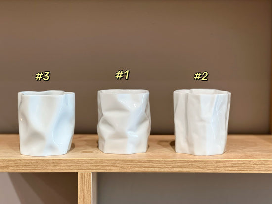 日本器作家小松诚褶皱系列陶瓷杯