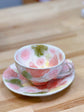 Yuzuriha Flower coffee cup set 釉彩ローズ （Gift Box）