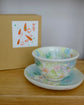 Yuzuriha Flower tea cup and saucer set(Gift Box)