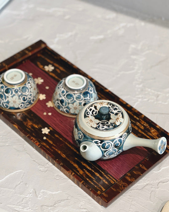 Yatsuyanagi Sakura Wood 36cm Long Tray(Gift Box)