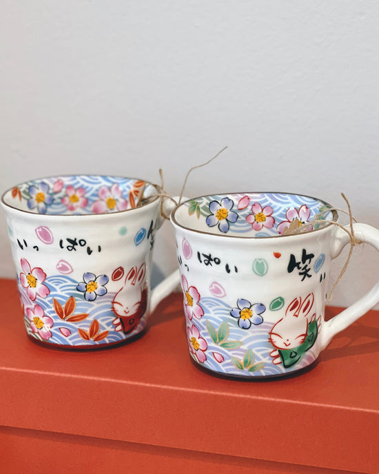 Yudachi 清流桜うさぎ Pair Mug(Gift Box)