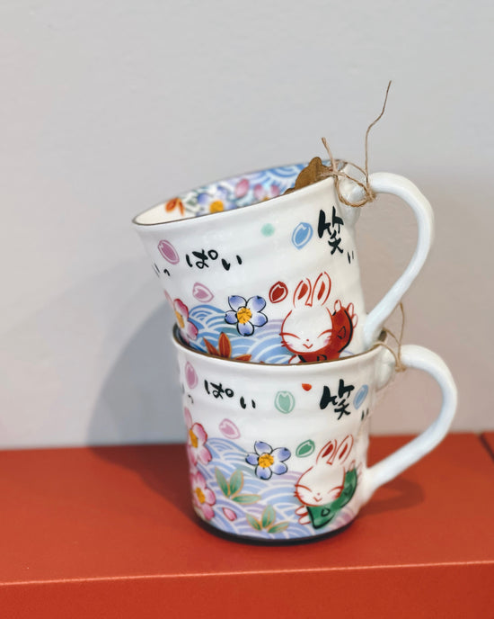 Yudachi 清流桜うさぎ Pair Mug(Gift Box)