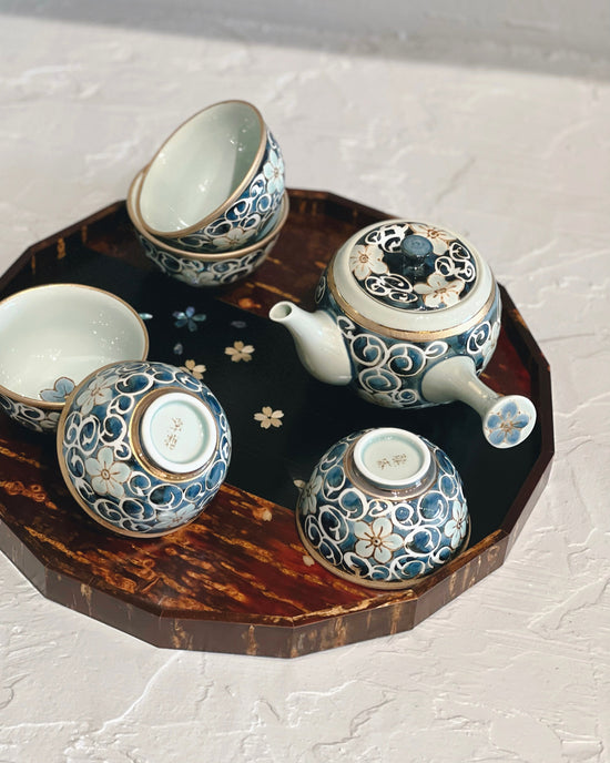 Yatsuyanagi Sakura Wood Tray 30cm (Gift Box)