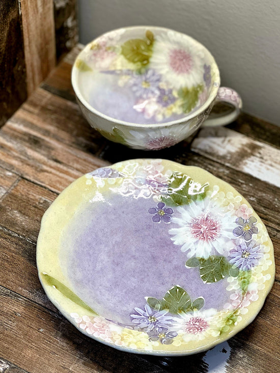 Yuzuriha Flower coffee cup set 花かざり（Gift Box）