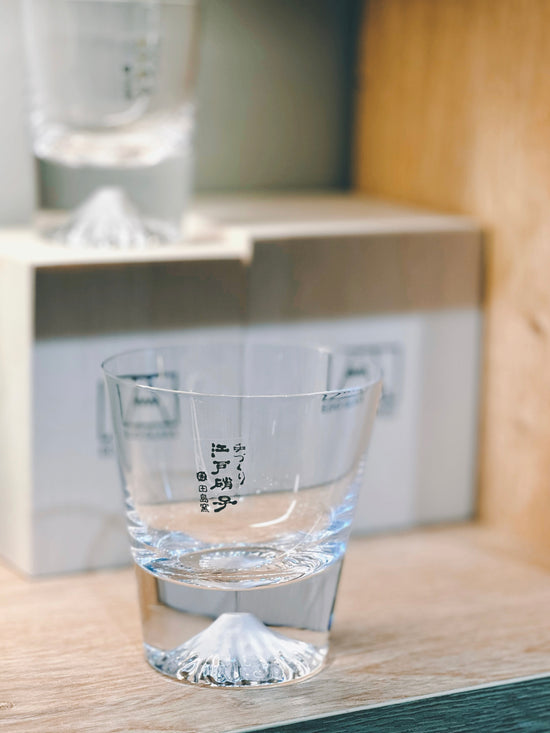 Edo Glass Fuji Glass Cup 130ml (Wooden Box)