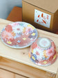 Yuzuriha Flower tea cup saucer set 紅彩花間取(Gift Box)