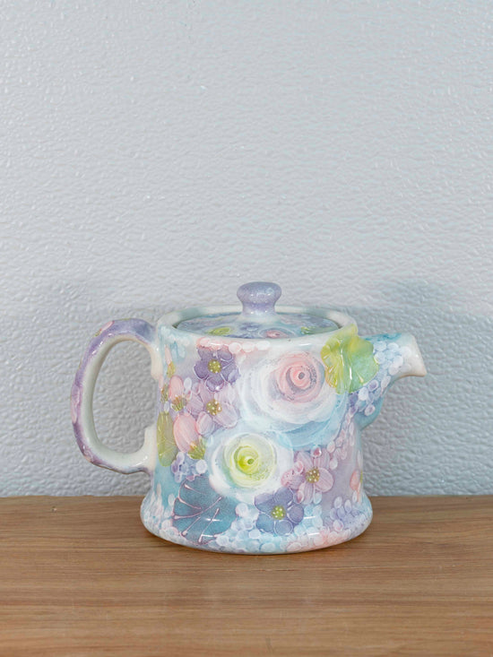 Yuzuriha Flower Tea Pot 彩ばら花紋 急须（Gift Box）