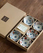 Mino ware Plate 5pcs set M/S(Gift Box)